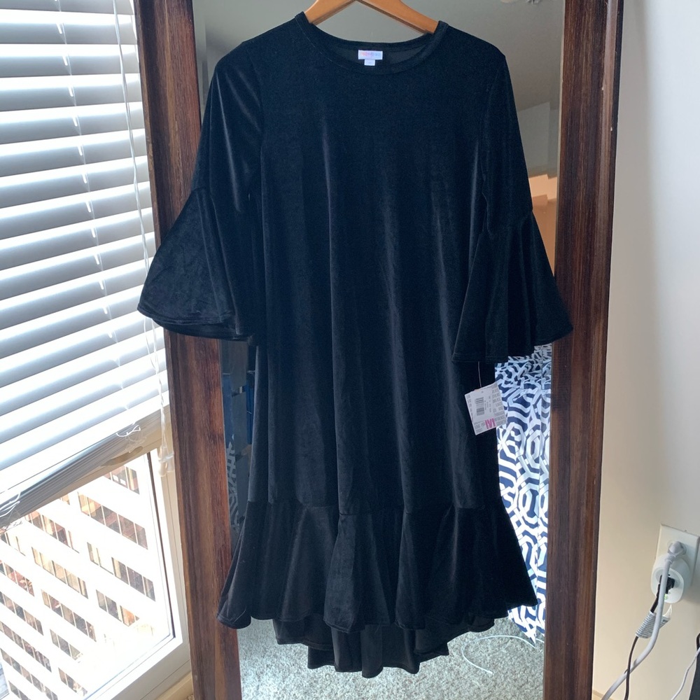 Lularoe Maurice Dress - Black Velvet